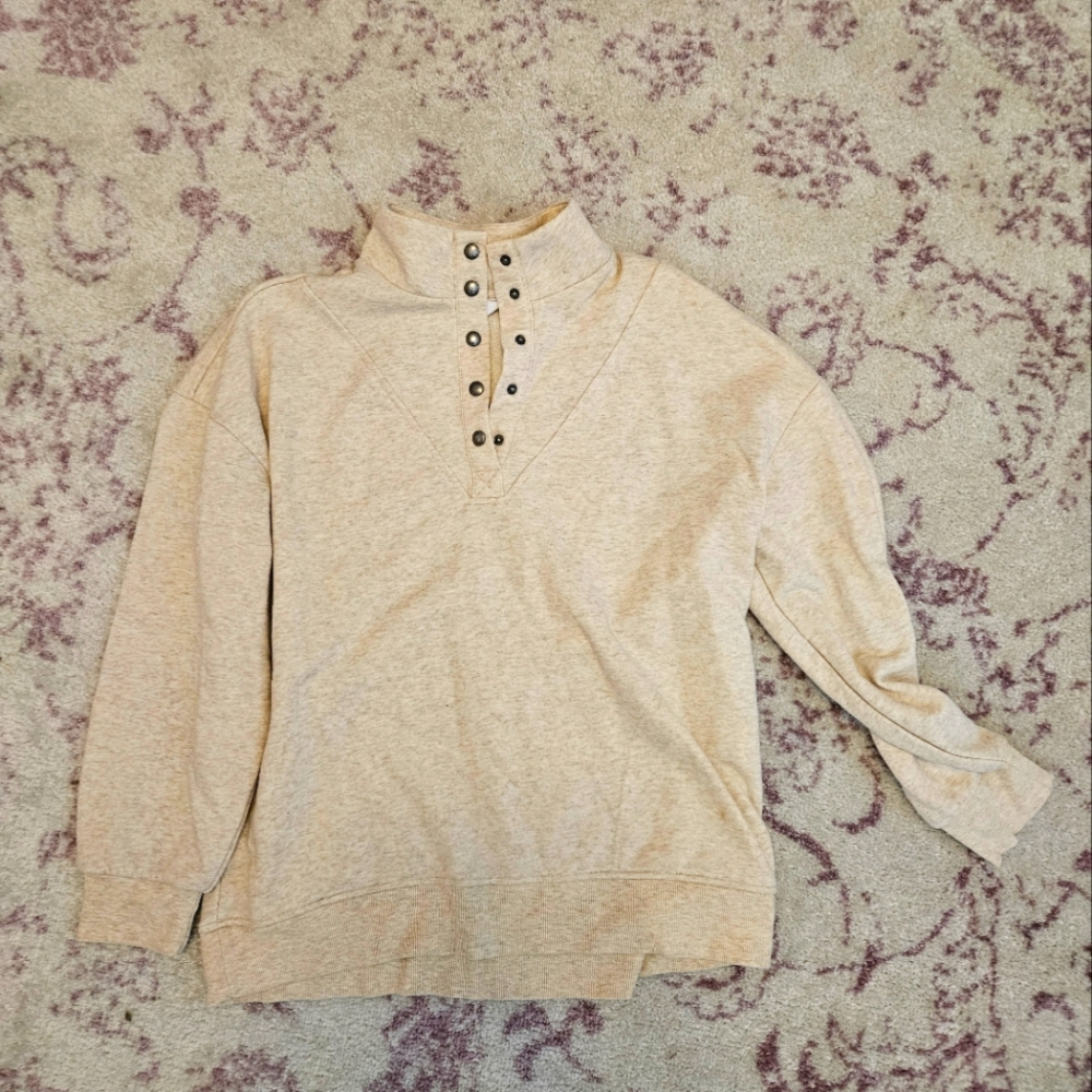 Mock neck sweatshirt
